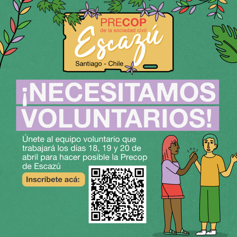 ¡Sé parte del cambio! Únete como voluntario a la PreCOP de Escazú